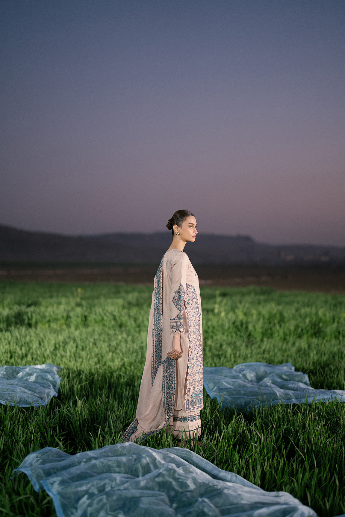 Zaib Stitched (3pc) | MUSAIF