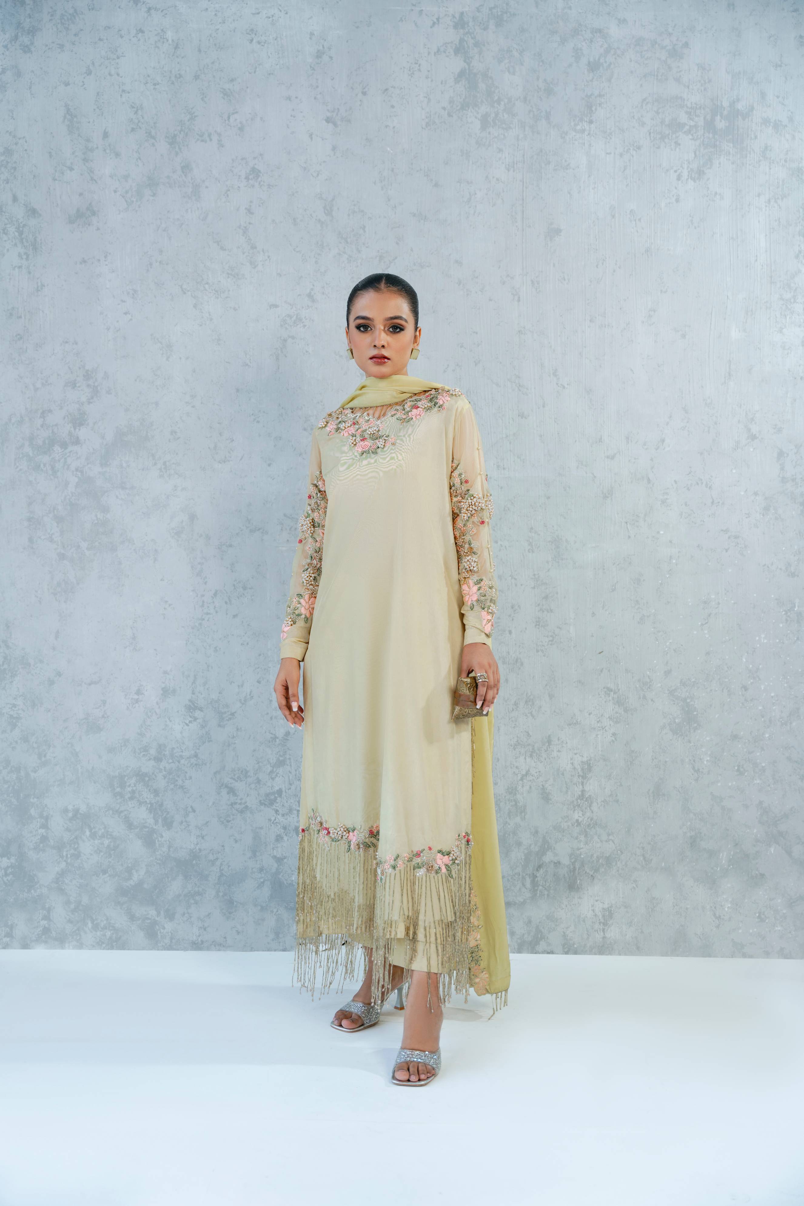 Aida Stitched (3pc) | MUSAIF