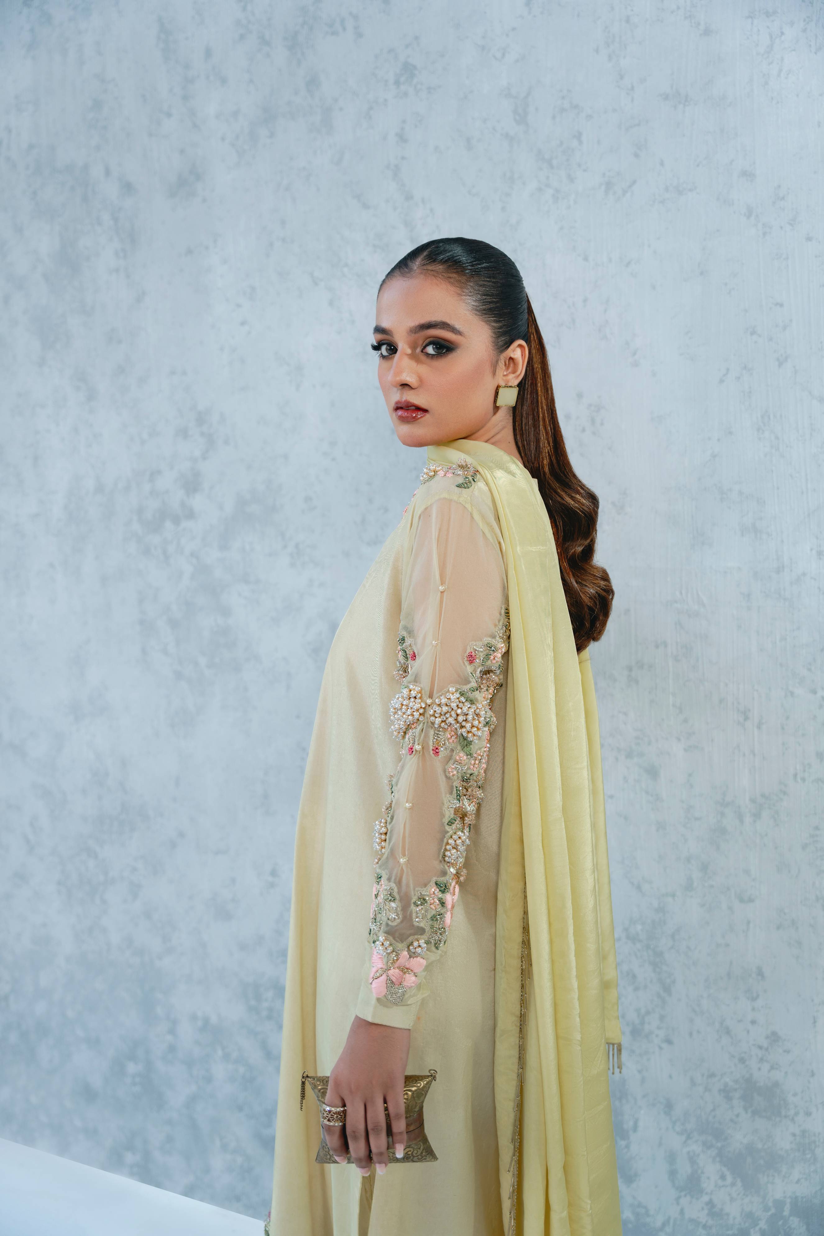 Aida Stitched (3pc) | MUSAIF